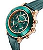 Color:Green - Image 4 - Octea Lux Chronograph Green Leather Watch