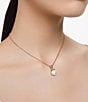 Color:Rose Gold - Image 5 - Originally Pearl Short Crystal Pendant Necklace