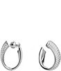 Color:Silver - Image 2 - Small Exist Hoop Earrings