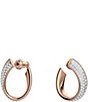 Color:Rose Gold - Image 2 - Small Exist Hoop Earrings