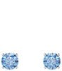 Swarovski Stilla Attract Stud Earrings, Color:Blue - Image 1