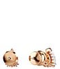 Swarovski Stilla Pear Cut Stud Earrings, Color:Rose Gold/White - Image 3
