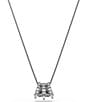 Swarovski Sublima Crystal Short Pendant Necklace, Color:Ruthenium - Image 1
