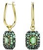 Swarovski Sublima Octagon Cut CZ Drop Earrings - Image 1