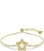 Swarovski Sublima Round Cut Star Gold Adjustable Bracelet - Image 1