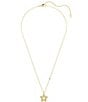 Swarovski Sublima Round Cut Star Gold Short Pendant Necklace - Image 3