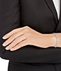 Swarovski Subtle Crystal Double Adjustable Bracelet, Color:Rhodium White - Image 4