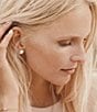 Color:Rose Gold - Image 5 - Sunshine Crystal Stud Earrings