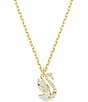 Swarovski Swan Mixed Cut Short Pendant Necklace - Image 1