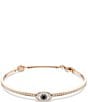 Swarovski Symbolica Multicolored Crystal Evil Eye Bangle Bracelet - Image 1