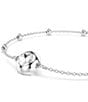 Swarovski Una Angelic Double Sided Motif Adjustable Bracelet, Color:Silver - Image 3