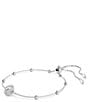 Swarovski Una Angelic Double Sided Motif Adjustable Bracelet, Color:Silver - Image 5