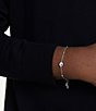 Swarovski Una Angelic Double Sided Motif Adjustable Bracelet, Color:Silver - Image 7