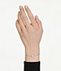 Swarovski Una Angelic Double Sided Motif Adjustable Bracelet, Color:Silver - Image 8