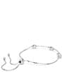 Swarovski Una Angelic Double Sided Motif Adjustable Bracelet, Color:Silver - Image 2