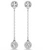 Swarovski Una Angelic Drop Earrings, Color:Silver - Image 2
