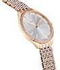 Color:Rose Gold - Image 5 - Women's Attract Silver Dial Rose Gold Bracelet Watch