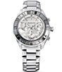 Color:Silver - Image 1 - Women's Dextera Analog Silver Stainless Steel Chronograph Bracelet Watch
