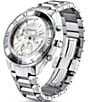 Color:Silver - Image 2 - Women's Dextera Analog Silver Stainless Steel Chronograph Bracelet Watch