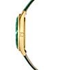 Color:Green - Image 6 - Women's Octea Nova Quartz Analog Green Leather Strap Watch