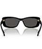Color:Black - Image 4 - Women's SK6008 54mm Rectangle Sunglasses