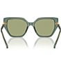 Color:Transparent Green - Image 4 - Women's SK6016 56mm Irregular Sunglasses