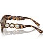 Color:Medium Havana - Image 3 - Women's SK6022F 53mm Havana Crystal Cat Eye Sunglasses