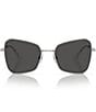 Color:Silver - Image 2 - Women's SK7008 57mm Butterfly Sunglasses