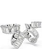 Swarovski x Ariana Grande Baguette Cut Ear Cuff Earrings, Color:Silver/Crystal - Image 3