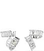 Swarovski x Ariana Grande Baguette Cut Ear Cuff Earrings, Color:Silver/Crystal - Image 5