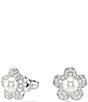 Swarovski x Ariana Grande Crystal Pearl Stud Earrings - Image 1