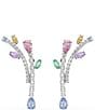 Swarovski x Ariana Grande Multicolored Crystal Drop Earrings - Image 1