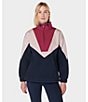Sweaty Betty Orbit Fleece Color Block Long Sleeve Half Zip Pullover, Color:Navy Blue - Image 4