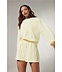 Sweaty Betty Sand Wash Cloudweight Crew Neck Long Sleeve Sweatshirt, Color:Buttercream Yellow - Image 5