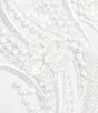 Color:White - Image 3 - Big Girls 7-16 Short-Sleeve Sequin-Embellished Lace/Satin/Crystal Tulle Fit-And-Flare Dress