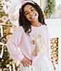 Sweet Wink Girls Gingerbread Sequin Patch Sweater - Image 4