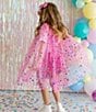 Sweet Wink Raspberry Confetti Dress-Up Cape, Color:Pink - Image 3
