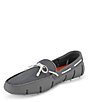 Color:Basalt Grey - Image 4 - Men's Braided Lace Lux Washable Boat Loafers