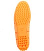 Color:Orange - Image 6 - Men's Braided Lace Lux Washable Loafer Drivers