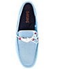 Color:Spray Blue - Image 5 - Men's Braided Lace Washable Boat Loafers
