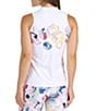 Color:White - Image 2 - Hexagon Collection Emery Hex Print Sleeveless Top