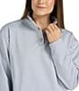 Color:Grey - Image 4 - Hexagon Collection Kennedy Stand Collar Long Sleeve Jacket