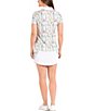 Color:Love Print - Image 2 - Love Collection Meredith Printed Short Sleeve Point Collar Polo Top