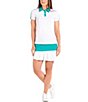 Color:White - Image 1 - Love Collection Meredith Short Sleeve Polo