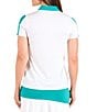Color:White - Image 2 - Love Collection Meredith Short Sleeve Polo Shirt