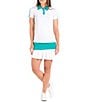 Color:White - Image 3 - Love Collection Meredith Short Sleeve Polo Shirt