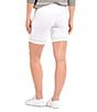 Color:White - Image 2 - Lyla High Waisted Mesh Leg Panel 7.5#double; Bermuda Biker Shorts