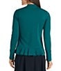 Color:Teal - Image 2 - Marble Collection Marley Long Sleeve Pullover Top