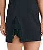 Color:Black - Image 5 - Marble Collection Nyla Short Sleeve Quarter Zip Dress