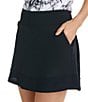 Color:Black - Image 3 - Marble Collection Opal Pleated Skort